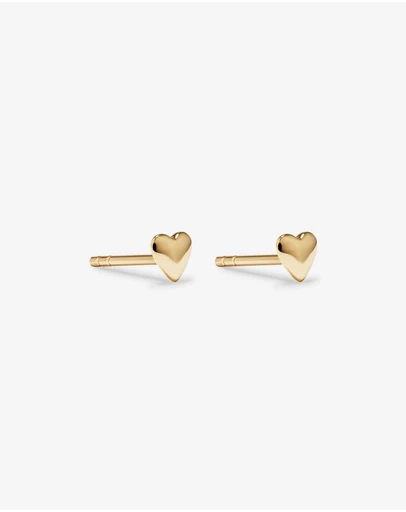 Michael Hill - Heart Stud Earrings in 10kt Yellow Gold