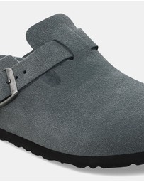 Birkenstock - Boston SFB Tonal Footbed Suede Leather Regular - Men's