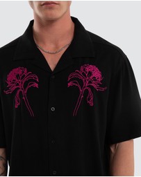 Nomadic Paradise - Florisim Cropped Resort Shirt