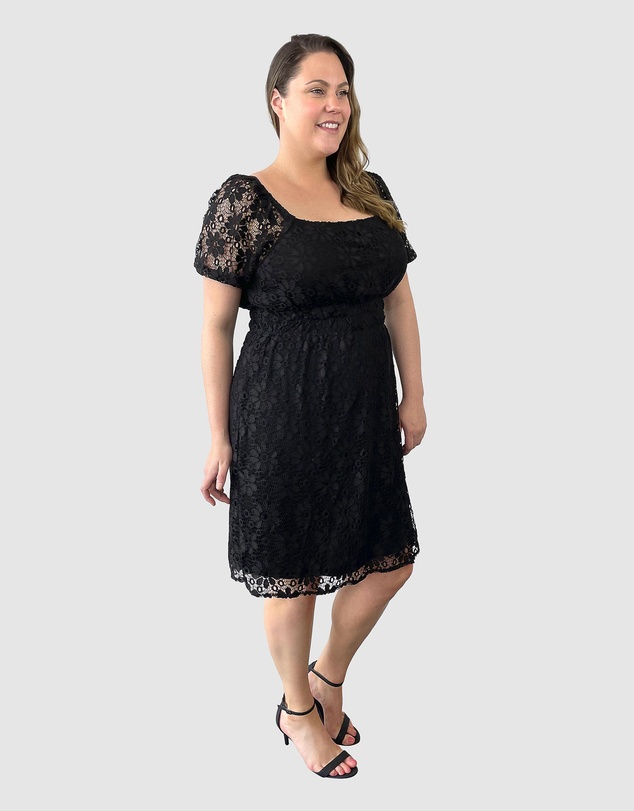 Love Your Wardrobe - Bella Stretch Lace Dress