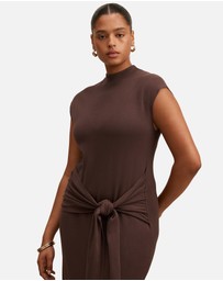 Forever New Curve - Margot Curve Wrap Detail Knitted Midi Dress