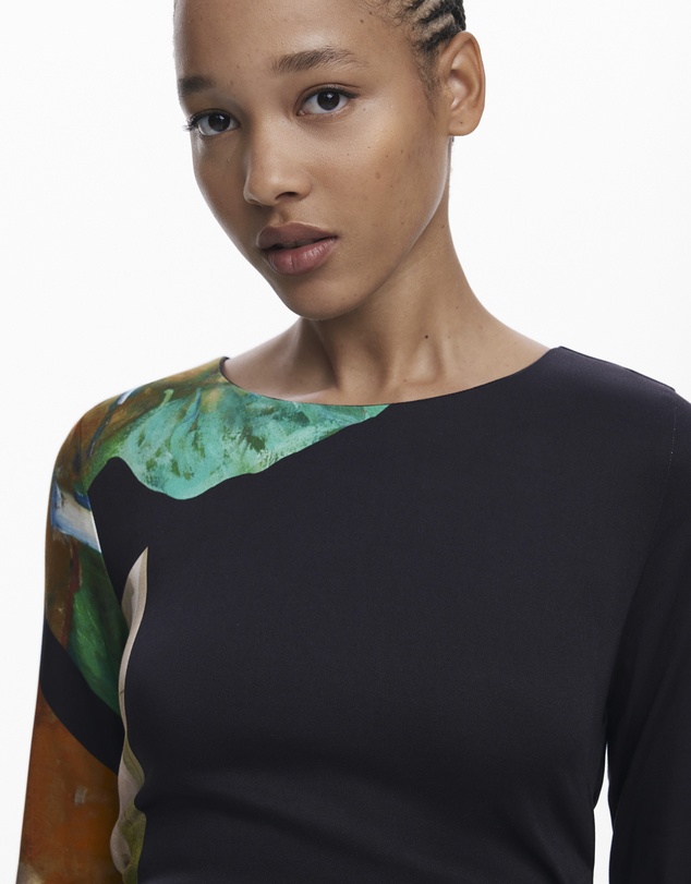 Desigual - Collage asymmetrical dress