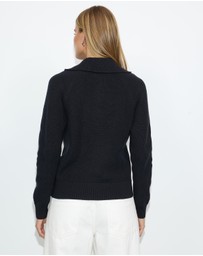 Dazie - Ada Zip Through Knit Jacket