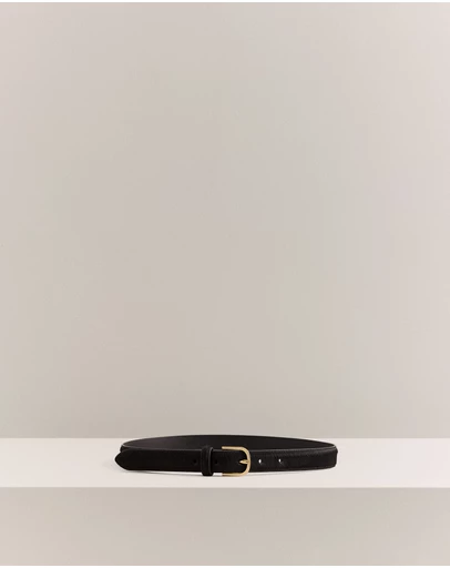 Trenery - Corra Pony Hair Belt in Black