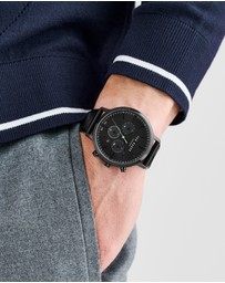 Ted Baker - Haarvin Chronograph 44mm Black Dial and Leather Strap