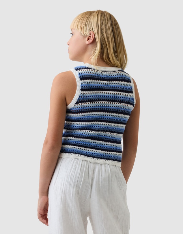 GAP - Stripe Crochet Tank - Teens