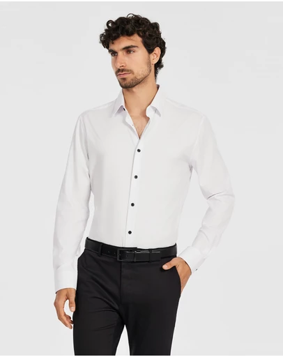Tarocash - Cy Slim Textured Bamboo Shirt