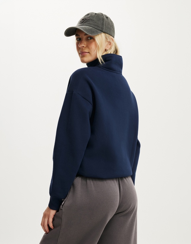 Cotton On Body Active - Plush Half Zip Sweatshirt
