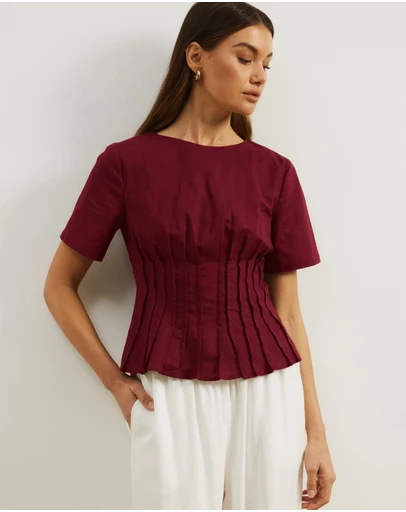 Atmos&Here - Maya Pin Tuck Top