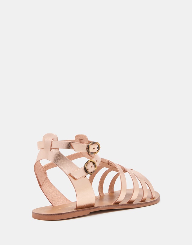 Just Because - Urdu Leather Flat Sandals