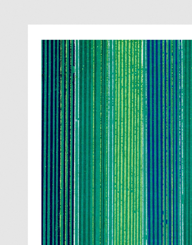 Inka Arthouse - Minimal Green Japanese Art Print