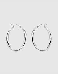 Najo - Cinta Silver Hoop Earring