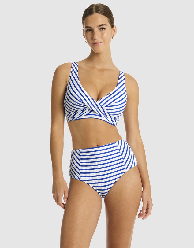 Sea Level Australia - Amalfi Cross Front Multifit Bra Top