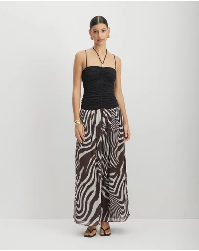 AERE - Katriel Resin Trim Maxi Dress