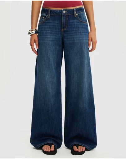 Cotton On - Low Rise Wide Jeans
