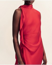 Shona Joy - Agnes Draped Ruffle Maxi Dress