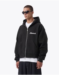 Zanerobe - Stitched Box Crop Hood Black