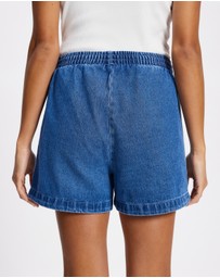adidas Originals - Firebird Adicolor Denim Shorts