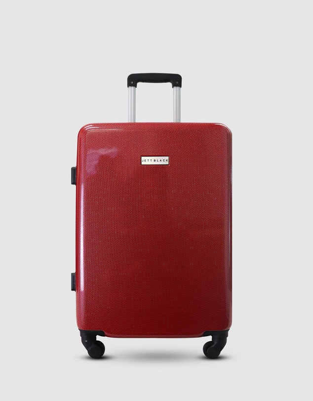 JETT BLACK - Garnet Red Series Medium Suitcase