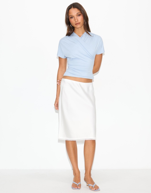 Dazie - Sylvie Jersey Cross Over Top
