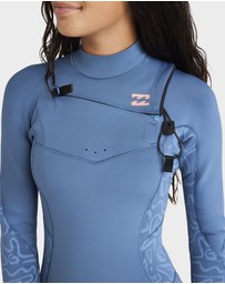 Billabong - Girls 8 to 14 3/2mm Synergy Natural Chest Zip Wetsuit
