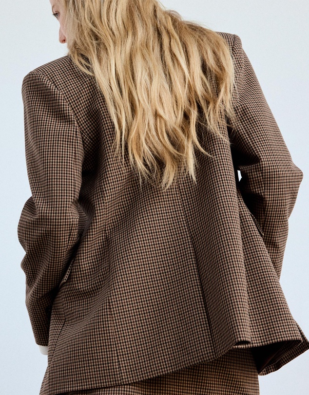 M.N.G - Check-Print Jacket