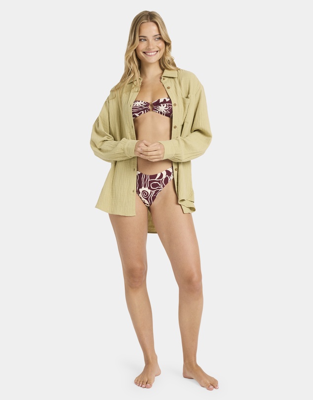 Billabong - Womens Wanderer Long Sleeve Button-down Shirt