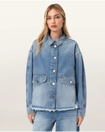 AllSaints - Hettie Stud Shacket