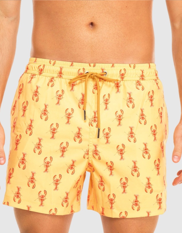 Tolu Australia - Yellow Boardshorts with Lobsters