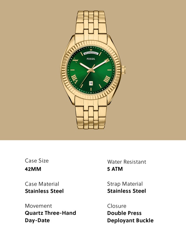 Fossil - Campbell Gold Analogue Watch