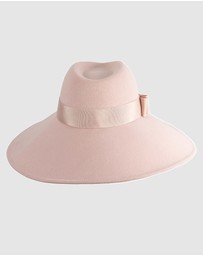 Max Alexander - Wide Brim Pink Winter Hat