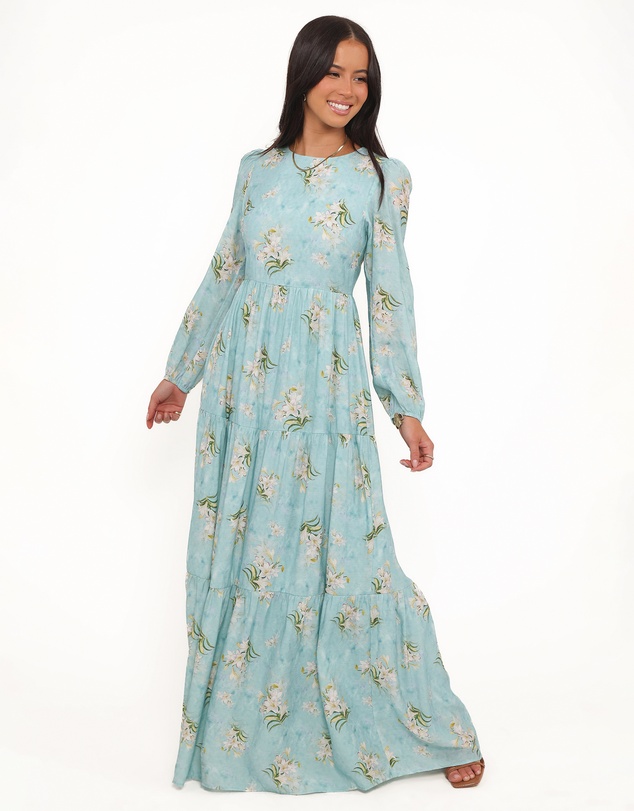 Petal & Pup - Bernice Maxi Dress - Blue Floral