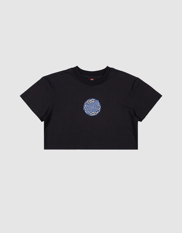 Santa Cruz - Field Check Dot Cropped Tee - Kids-Teens