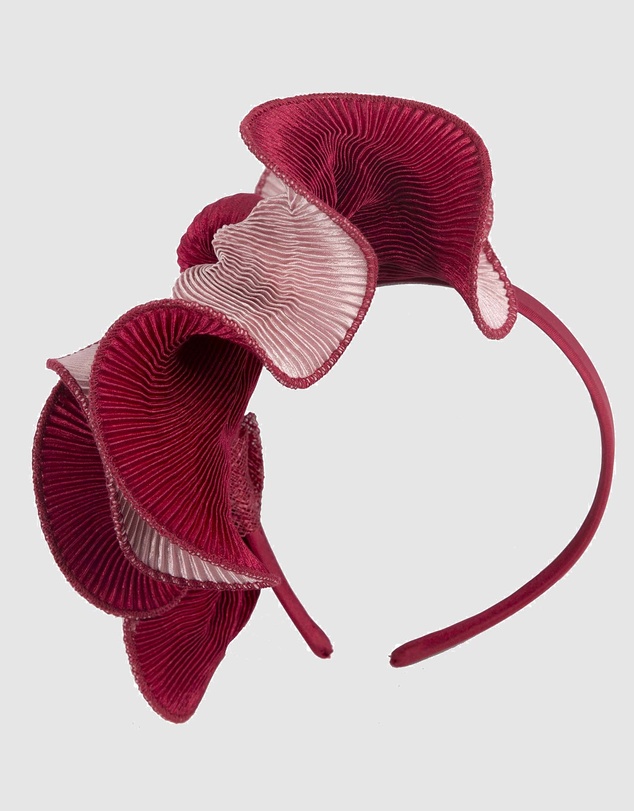 Max Alexander - Pink and Wine Racing Fascinator
