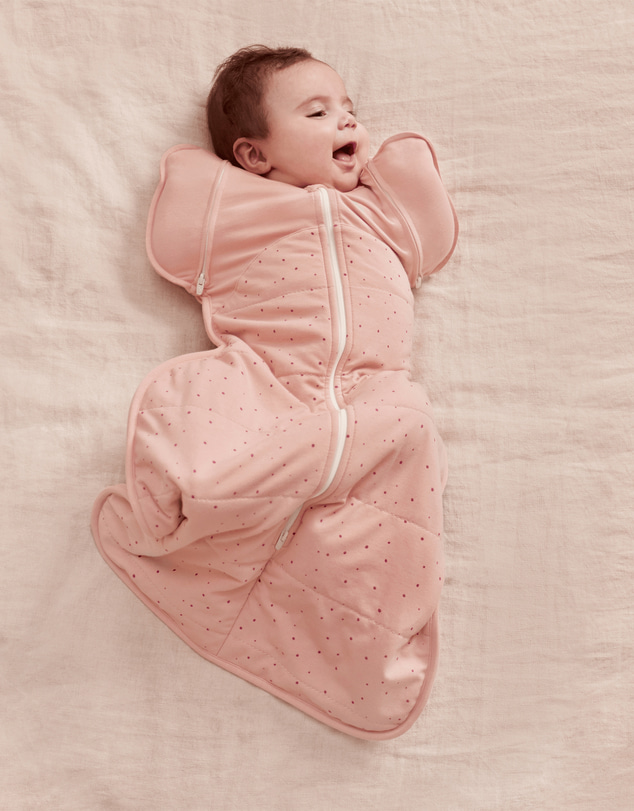 Love to Dream - Swaddle Up™ Transition Bag 2.5 TOG Quilted Stretch Cotton Pebbles Rose