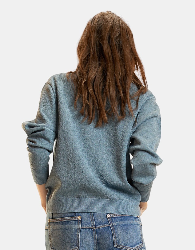 Cynthia Rowley - Metallic Knit Crewneck