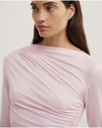 Witchery - Draped Jersey Long Sleeve Top