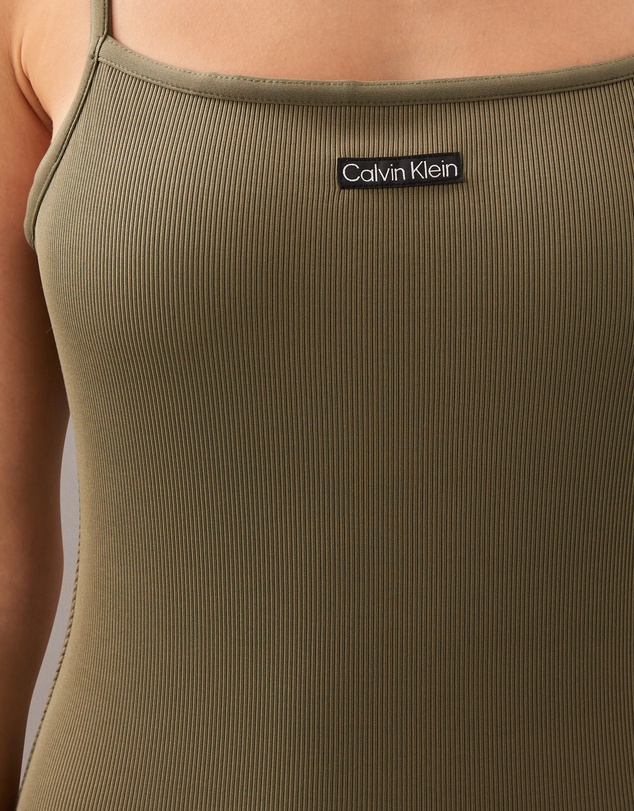 Calvin Klein - CK Rib Low Back Swimsuit