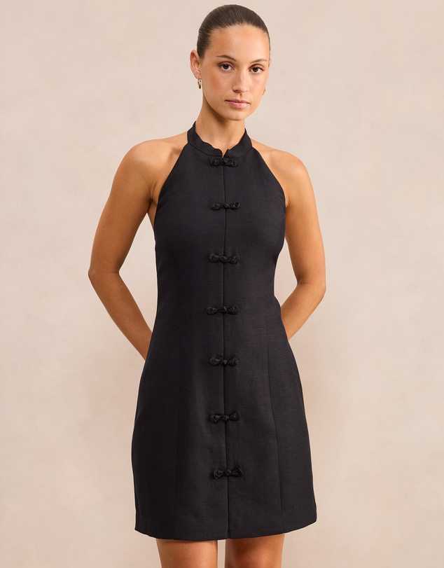 Forever New Petite - Kora Petite Button Closure Mini Dress