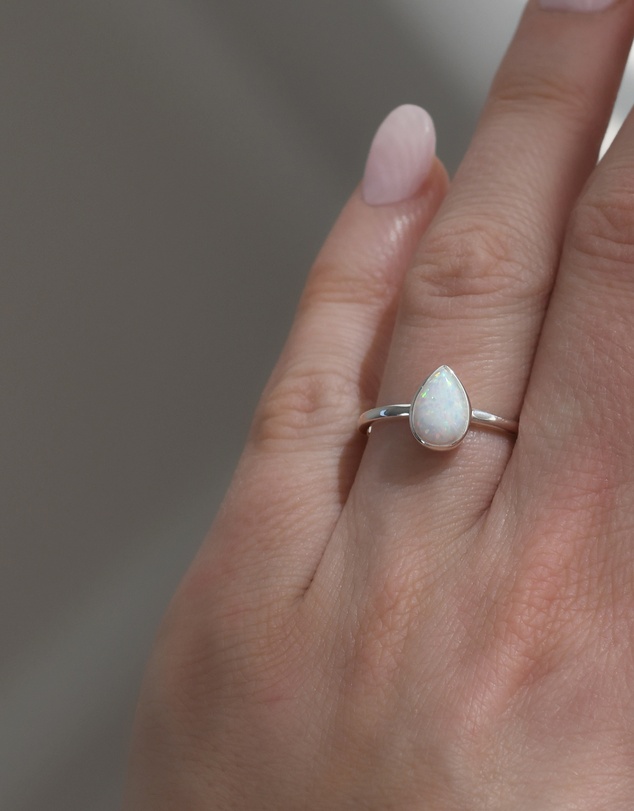 Von Treskow - Pear Czelline Opal Ring