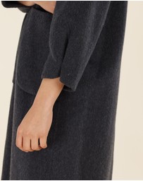 Amelius - Celine Hooded Snap Front Coat