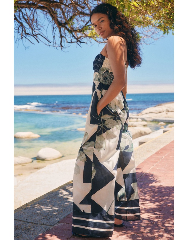 NEXT - Shirred Bandeau Jumpsuit