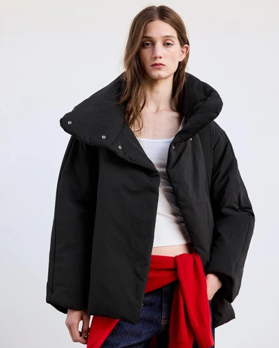 M.N.G - Padded Anorak with Funnel Neck