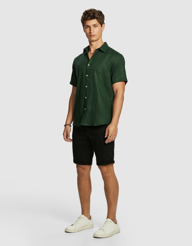 yd. - Lewis Pure Linen Shirt