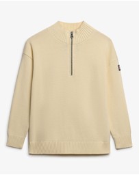 Superdry - Slouchy Knitted Half Zip