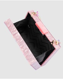 Olga Berg - Dorothy Swirl Print Box Clutch