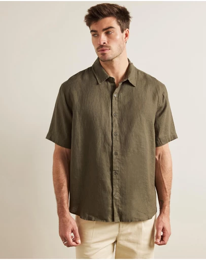 AERE - Euro Resort Linen SS Shirt
