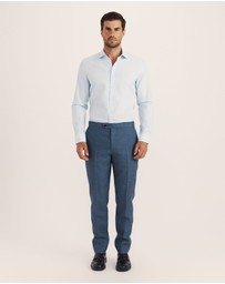 SABA - Lucian Cotton Linen Suit Pant