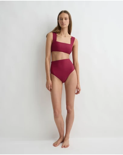 BONDI BORN - Elle Bikini Top - Mulberrry (Sculpteur®)