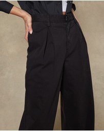 DRICOPER DENIM - Maya Black Wide Leg Pants